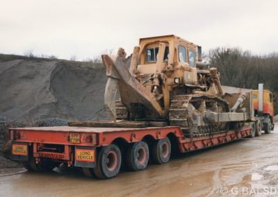 Volvo F89/F12 Goliath KPP279P with D9 in Moorcroft Quarry